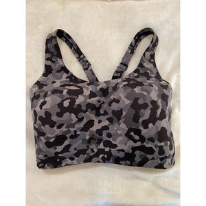 Athleta Advance Camo Sports Bra 34DD EUC